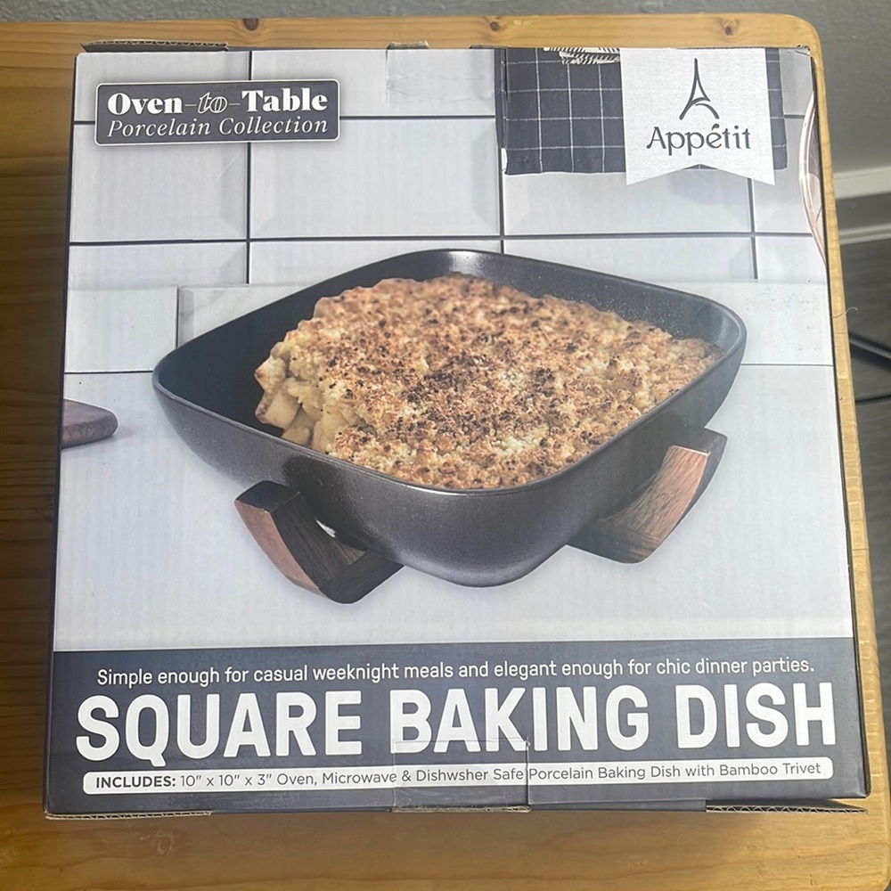 NEW Square baking dish